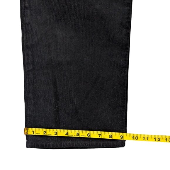 J BRAND Selena Bootcut Corduroy Pants Womens Black Modal Blend Size 32 - Picture 9 of 9